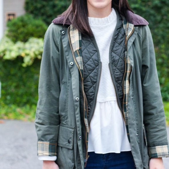 Barbour Beadnell Waxed Cotton Sage 